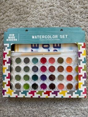 Kid Made Modern Watercolor Set - Bright Multicolor Paints